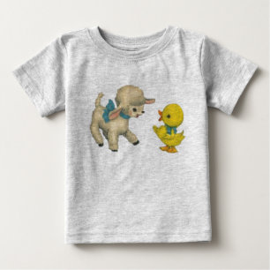 Lamm und Ente Baby T-shirt