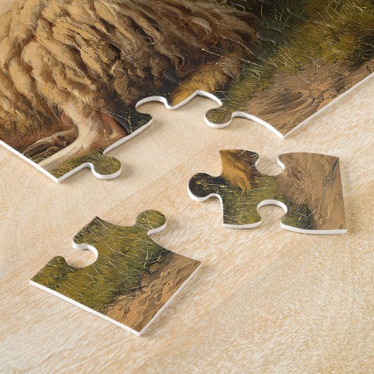Lamm und Enten | Eugène Joseph Verboeckhoven Puzzle (Seite)