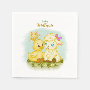 Lamm-und-Enten-Untersetzer Serviette
