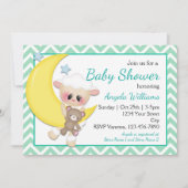 Lamm- und Halbmonddusche Einladung (Vorderseite)