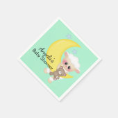 Lamm- und Halbmonddusche Serviette (Ecke)