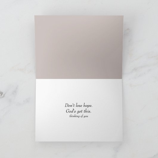 Lamm und Hirte, die dir nachdenken Karte (Innenseite)