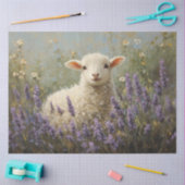 Lamm- und Lavendermalerei Seidenpapier (Basteln)