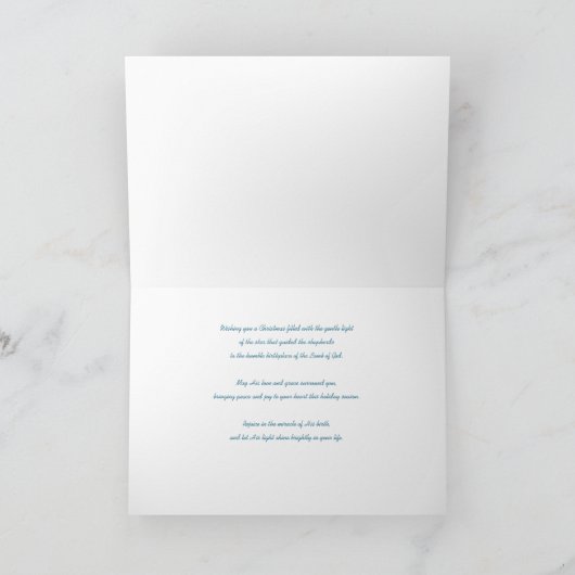 Lamm und Star Christmas Card Karte (Innenseite)