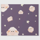 Lamm- und Star-Kombinationspapier Geschenkpapier (Flach)