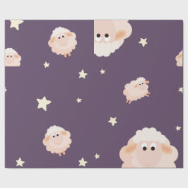 Lamm- und Star-Kombinationspapier Geschenkpapier