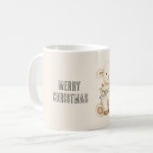 Lamm-Weihnachtsbaumlichter Kaffeetasse (Vorderseite Links)