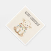 Lamm-Weihnachtsbaumlichter Serviette (Ecke)