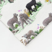 Lamm-Wiese-Fleece-Blanket (Farbe auswählen) Fleecedecke (Ecke)