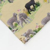 Lamm-Wiese Fleece Blanket (Gold) (Ecke)