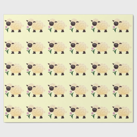 Lamm Wrapping Paper Geschenkpapier (Flach)