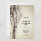 Lammas Day Celebration getrocknete Weizenkörner Einladung (Vorderseite)