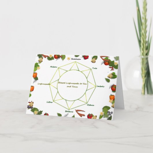 Lammas Greetings Feiertagskarte (Vorderseite)