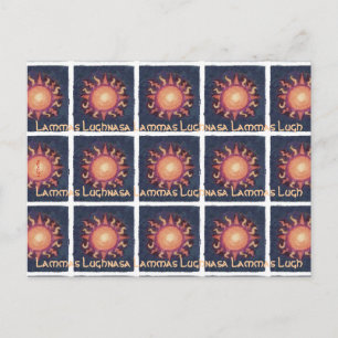Lammas/Lughnasa Sun Harvest Pagan Postkarte