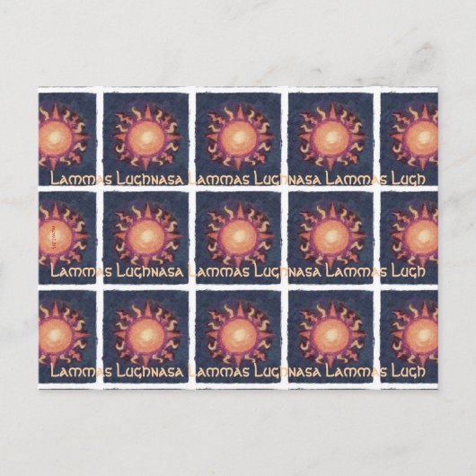 Lammas/Lughnasa Sun Harvest Pagan Postkarte (Vorderseite)