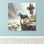 Lammbruch auf der Bergkuppe Leinwanddruck (Insitu (Holzboden))