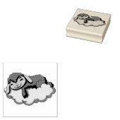 Lämmchen in der Cloud Gummistempel (Stempel)