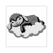 Lämmchen in der Cloud Gummistempel (Prägung)