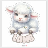 Lämmchen - Kinderzimmer Aufkleber (Blatt)