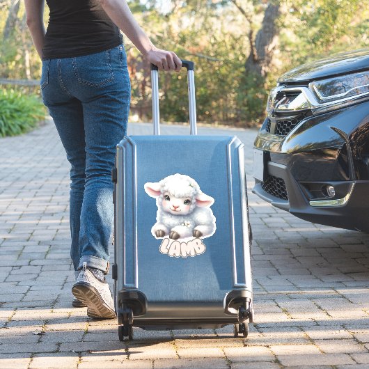 Lämmchen - Kinderzimmer Aufkleber (Koffer Insitu)