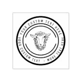 Lämmer aus Bauer Gummistempel (Prägung)