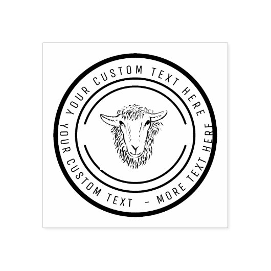 Lämmer aus Bauer Gummistempel (Prägung)