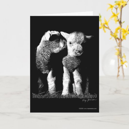 Lämmer Karte (Gelbe Blume)