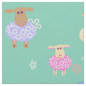 Lämmer Kinderzimmer Stoff (Nahaufnahme)