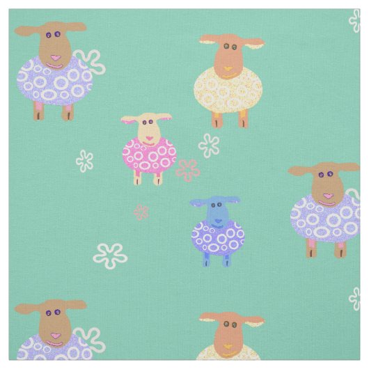 Lämmer Kinderzimmer Stoff (Muster)