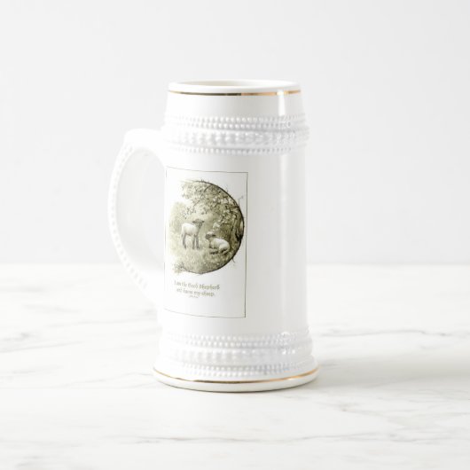 Lämmer u. Scripture-Tasse Bierglas (Vorderseite Links)