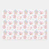 Lämmer und Hasen-Pastete Geschenkpapier Set (Vorderseite)