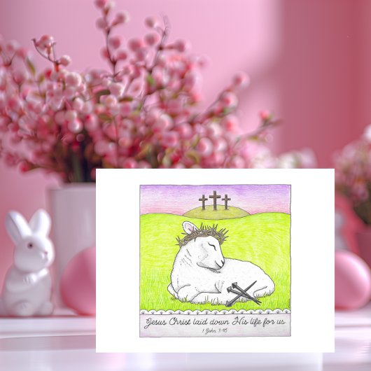 Lammkrone Thorns Inspirationspokarte Postkarte