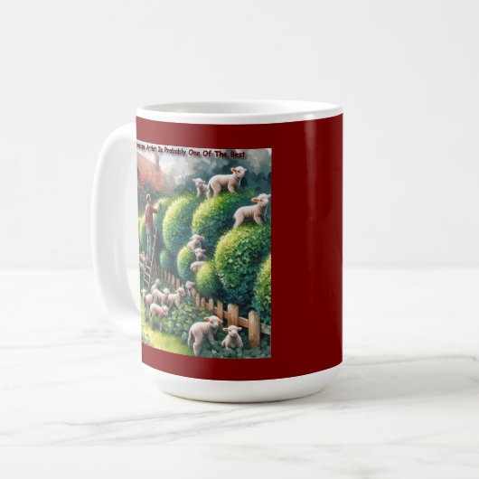 Lämmschaft-Künstler: Formschnitt außer Kontrolle Kaffeetasse (Vorderseite Links)