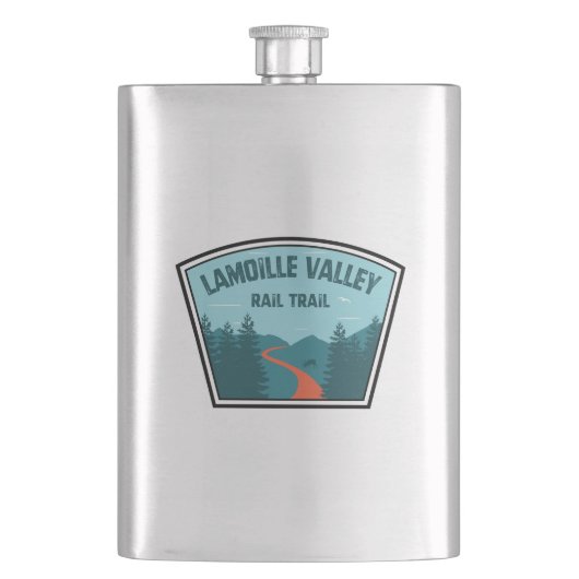 Lamoille Valley Rail Trail Vermont Flachmann (Vorderseite)