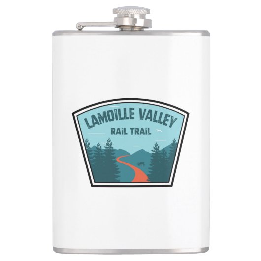 Lamoille Valley Rail Trail Vermont Flachmann (Vorderseite)