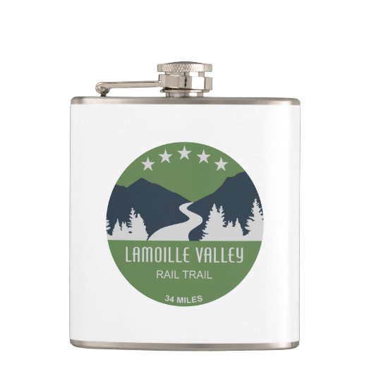 Lamoille Valley Rail Trail Vermont Flachmann (Vorderseite)