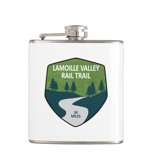 Lamoille Valley Rail Trail Vermont Flachmann (Vorderseite)