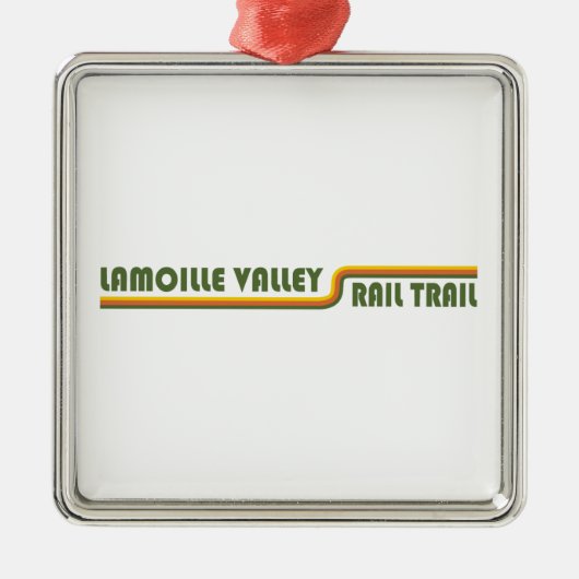 Lamoille Valley Rail Trail Vermont Ornament Aus Metall (Vorne)
