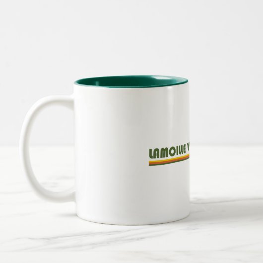 Lamoille Valley Rail Trail Vermont Zweifarbige Tasse (Links)