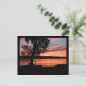 Lamoka Lake Sunset Postkarte (Stehend Vorderseite)
