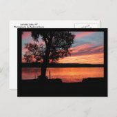 Lamoka Lake Sunset Postkarte (Vorne/Hinten)