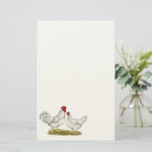 Lamona Hühner Briefpapier (Stehend Vorderseite)