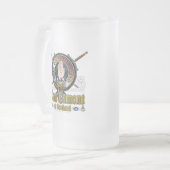 Lamont-Clan-Abzeichen Mattglas Bierglas (Vorderseite Links)