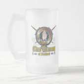 Lamont-Clan-Abzeichen Mattglas Bierglas (Links)