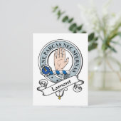 Lamont Clan Abzeichen Postkarte (Stehend Vorderseite)