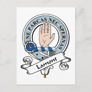 Lamont Clan Abzeichen Postkarte