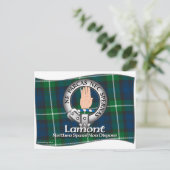 Lamont Clan Postkarte (Stehend Vorderseite)