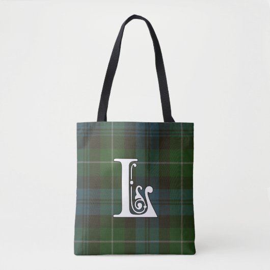 Lamont Clan Tartan Monogram Tasche (Vorderseite)