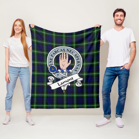 Lamont Modern Clan Abzeichen Tartan Kariert Fleecedecke (Beispiel)