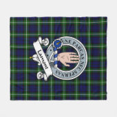 Lamont Modern Clan Abzeichen Tartan Kariert Fleecedecke (Vorderseite (Horizontal))
